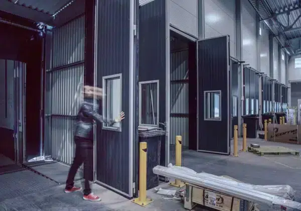 Foldeport for logistikk